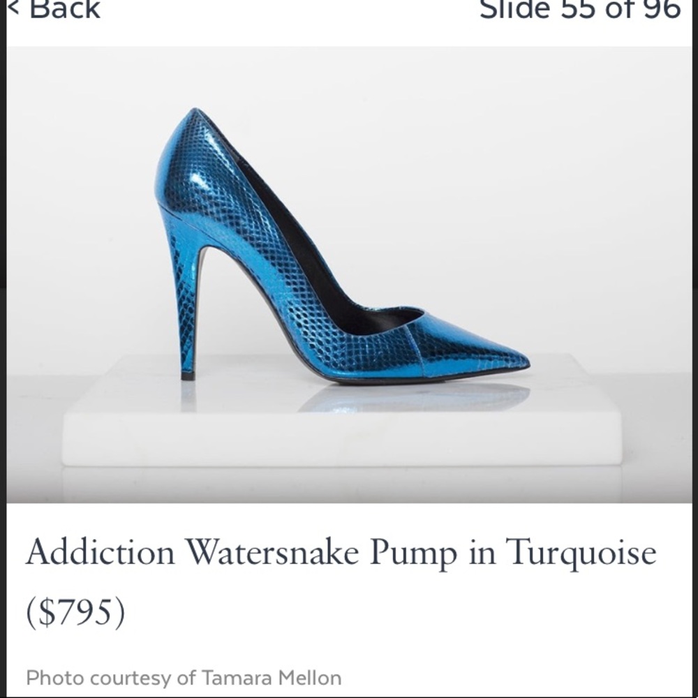 Tamara Mellon snakeskin heels! EUC!